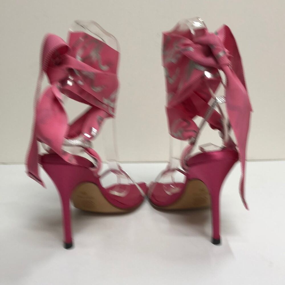 Bruno Frisoni Made in Italy Pink Satin Sandal - Picture 4 of 5